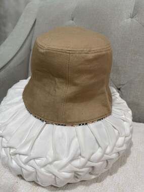 Burberry Blue Label Reversible Nova Check Cotton Bucket Hat